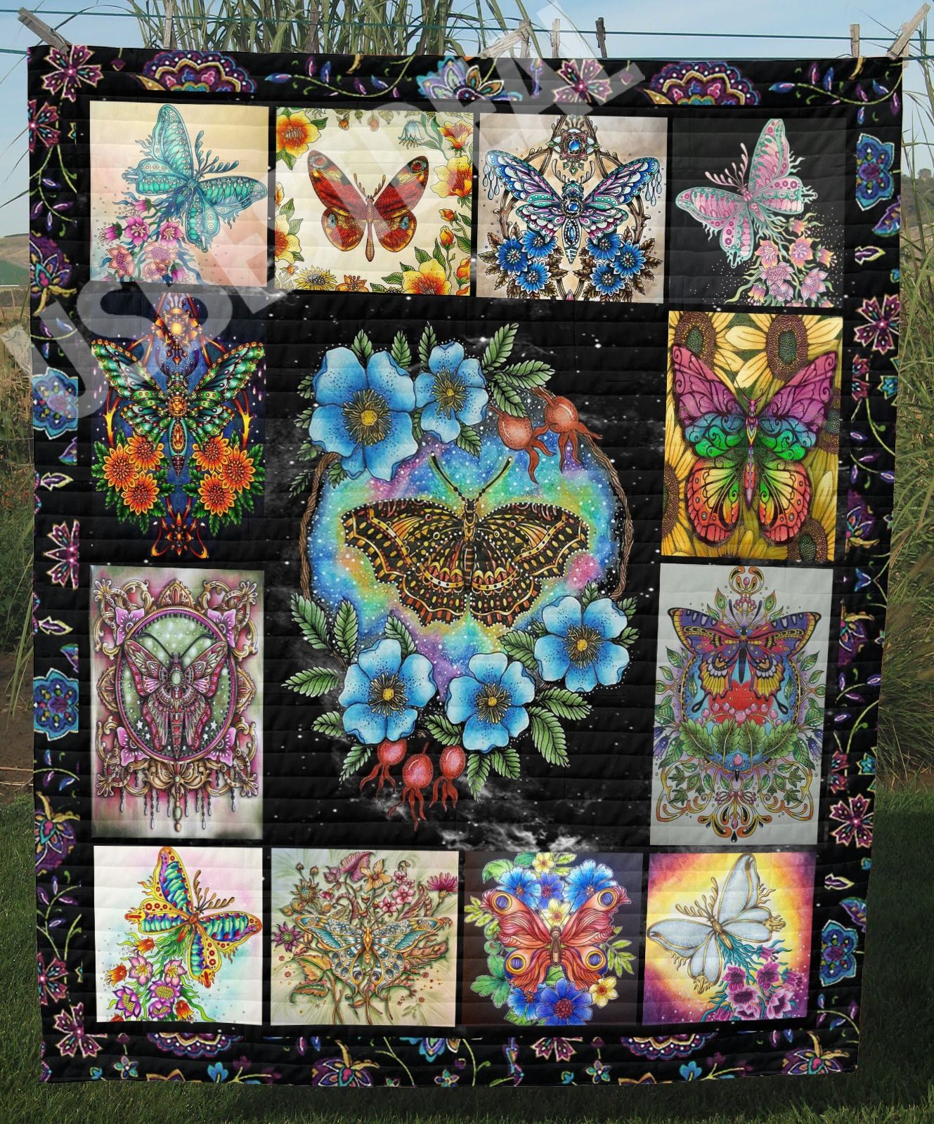 Mp0908 Butterfly Beautiful Love Quilt Dhc16124899Dd