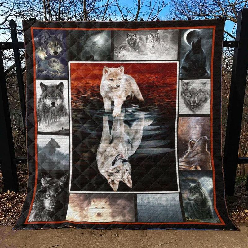 Mp0911 Wolf Father And Son Quilt Dhc16122546Dd