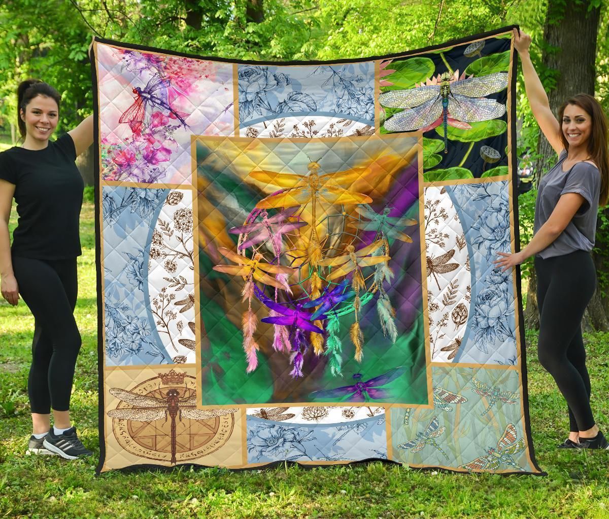 Mp0912 Dragonfly Appear In Your Graden Quilt Dhc16122075Dd