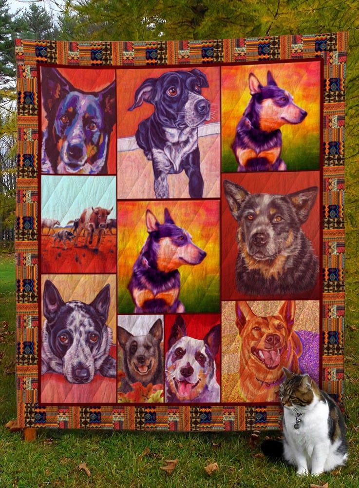 Mp1009 Australian Cattle Dog Autumn Colors Quilt Dhc16124543Dd