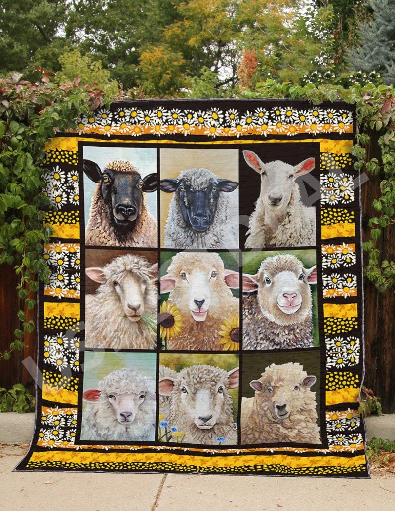 Mp1105 Sheep Portrait Sheep Quilt Dhc16122968Dd