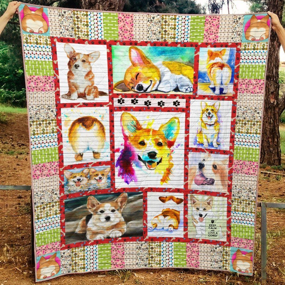 Mp1211 Corgi Corgi Love Quilt Dhc16122469Dd