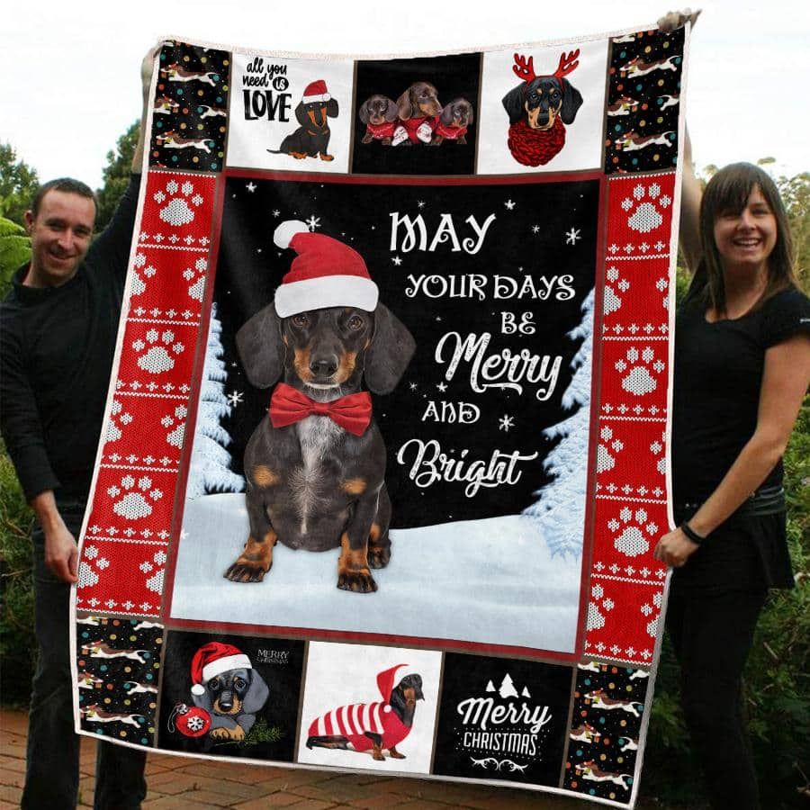 Mp1211 Dachshund Dachshund And Snow Quilt Dhc16122485Dd