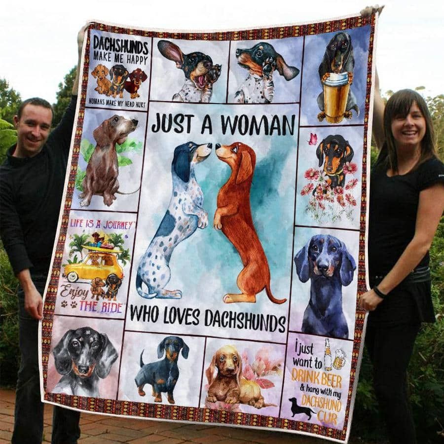 Mp1211 Dachshund Dachshund Couple Quilt Dhc16122472Dd