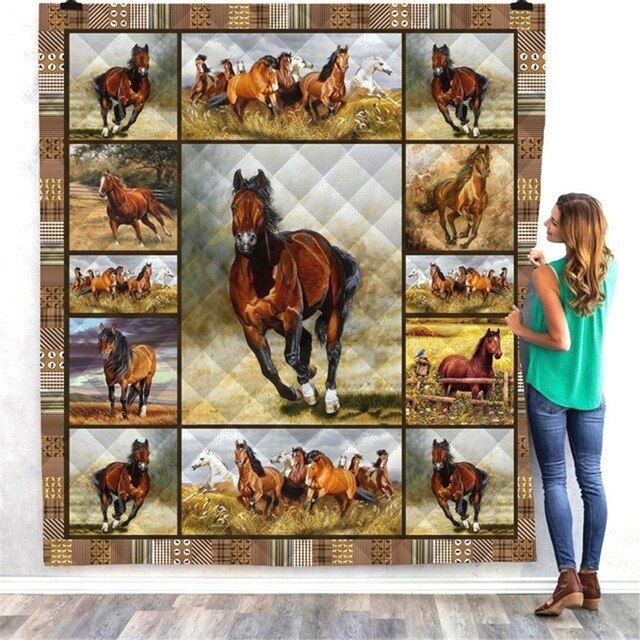 Mp1211 Horse Run The Show Quilt Dhc16122491Dd