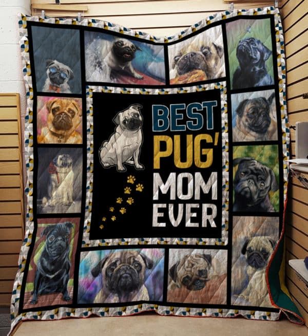 Mp1212 Pug Pug Mom Best Quilt Dhc16121980Dd