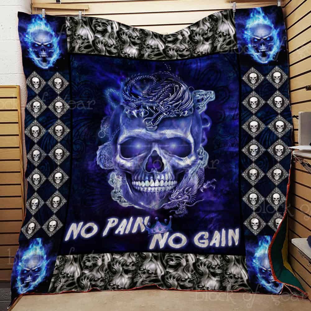 Mp1212 Skull No Pain No Gain Quilt Dhc16121963Dd
