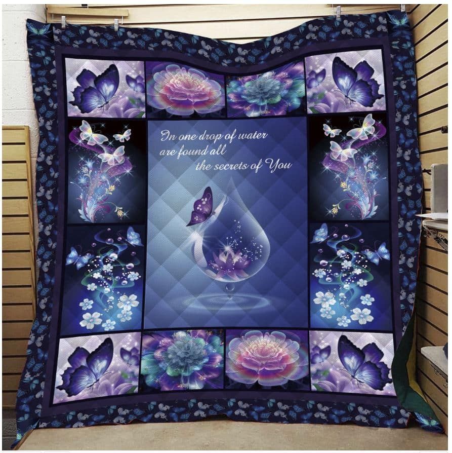 Mp1309 Butterfly Drop Of Water Quilt Dhc16123405Dd