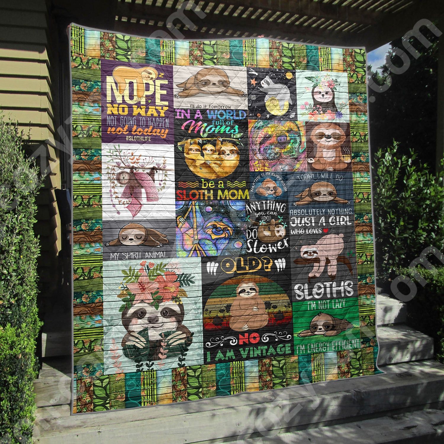 Mp1409 Sloth I Am Vintage Quilt Dhc16123339Dd