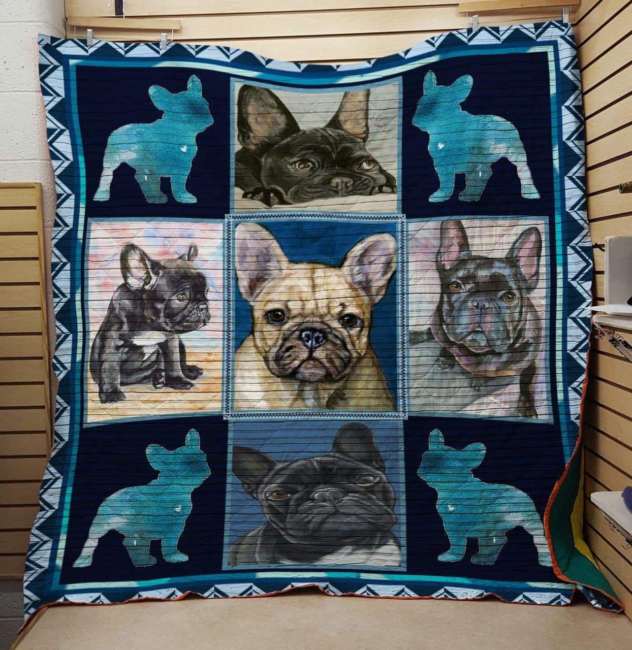 Mp1411 French Bulldog Galaxy French Bulldog Quilt Dhc16123934Dd