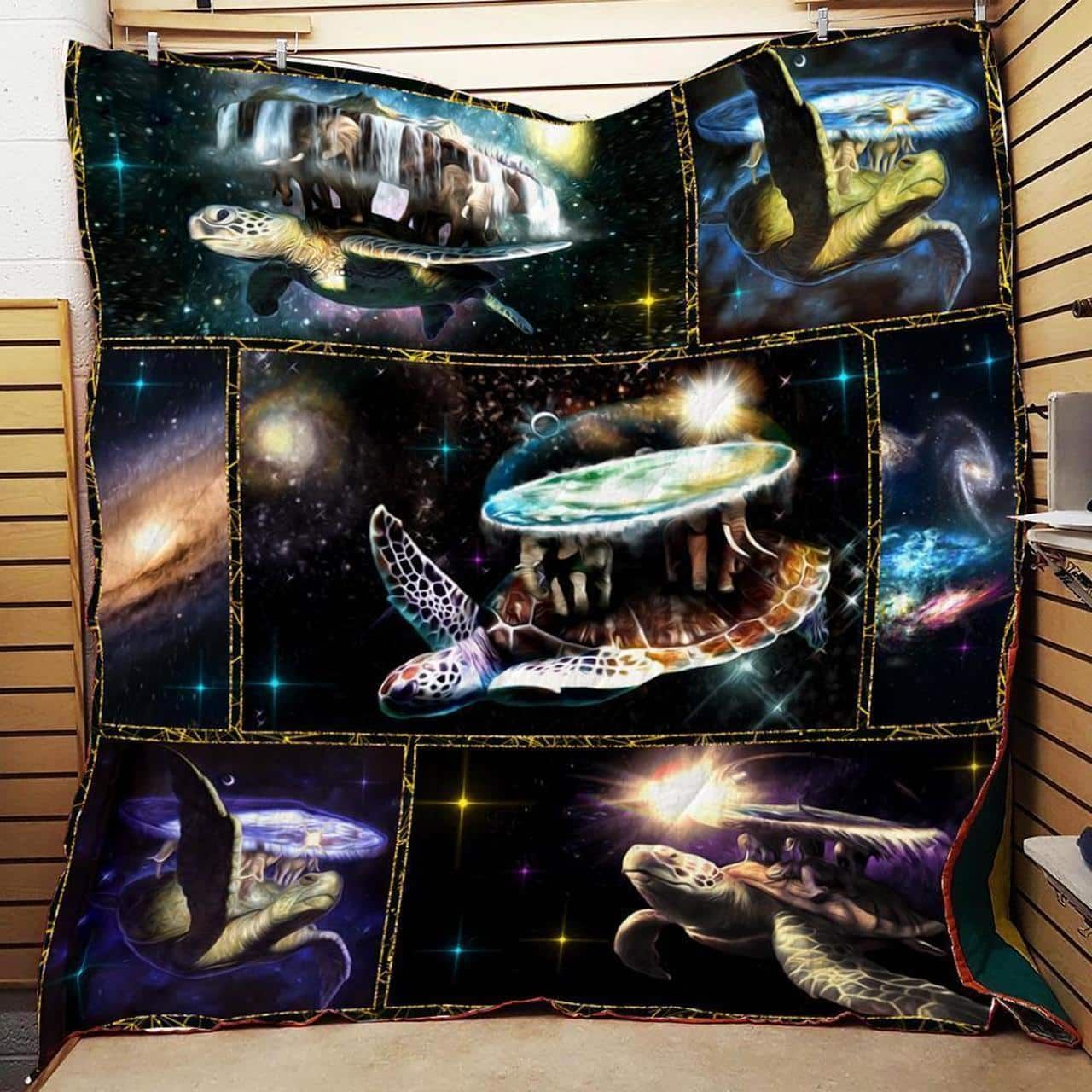 Mp1411 Turtle The Galaxy Turtles Quilt Dhc16123914Dd