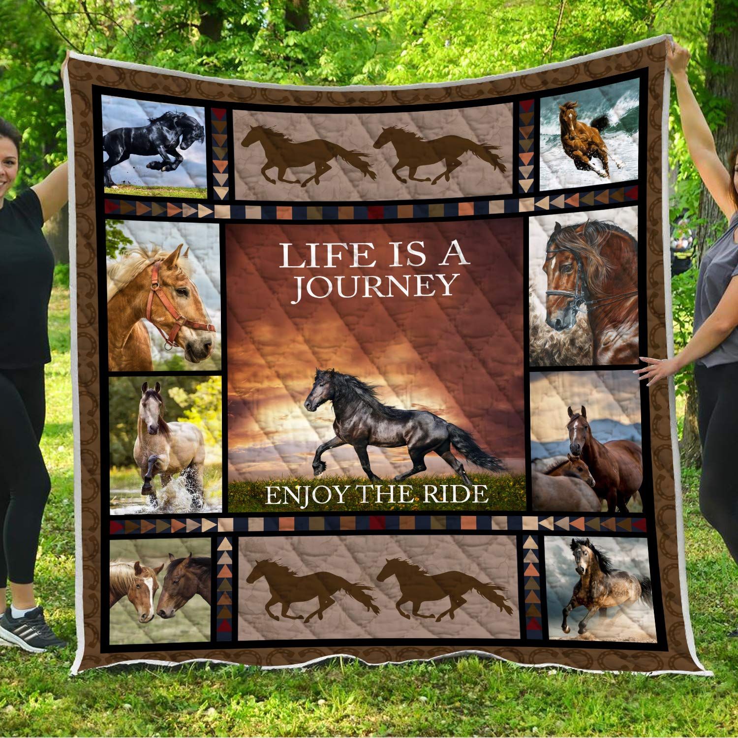 Mp1508 Horse Ride Is A Journey Quilt Dhc16124898Dd