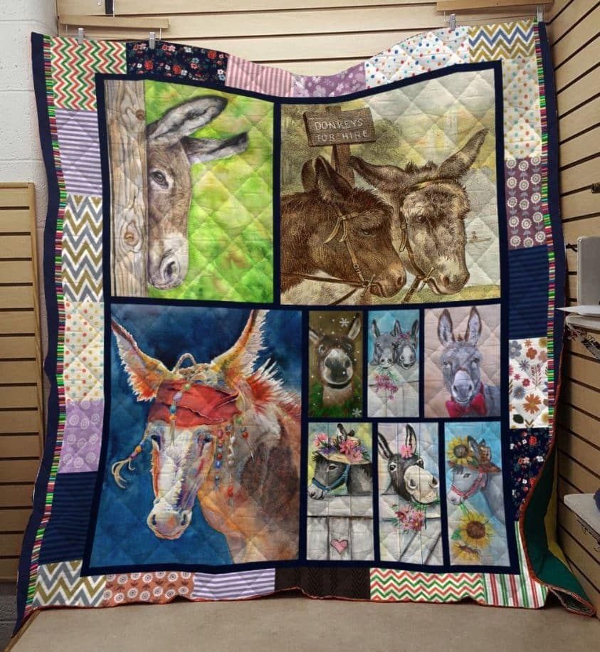 Mp1511 Donkey Lovely Donkey Quilt Dhc16123898Dd