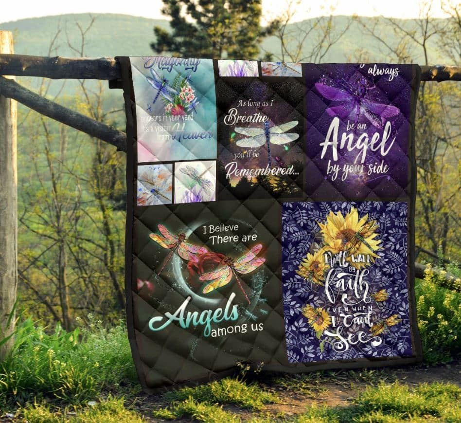 Mp1609 Dragonfly Even When I Can T See Quilt Dhc16123300Dd