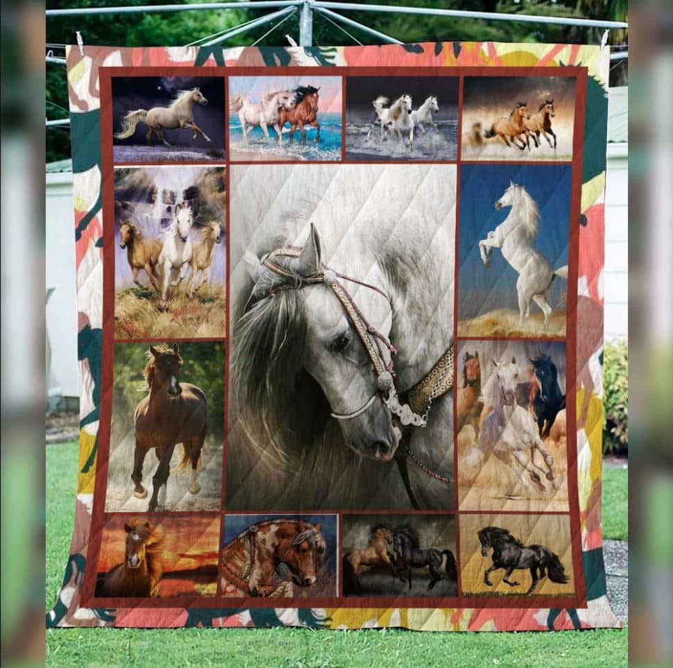 Mp1609 Horse Race The Sun Quilt Dhc16123298Dd