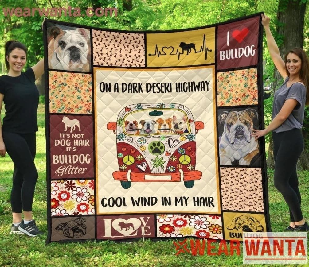 Mp1611 Bulldog Bulldog Hippie Car Quilt Dhc16123839Dd