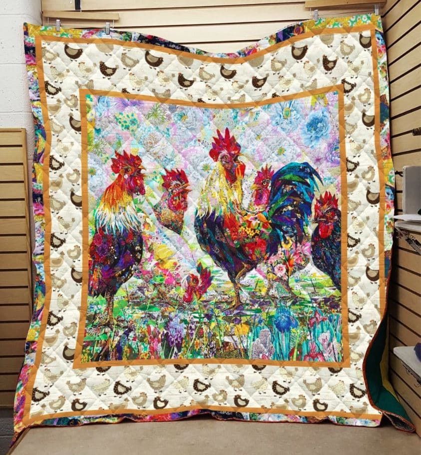 Mp1611 Chicken Choose Love Quilt Dhc16123864Dd
