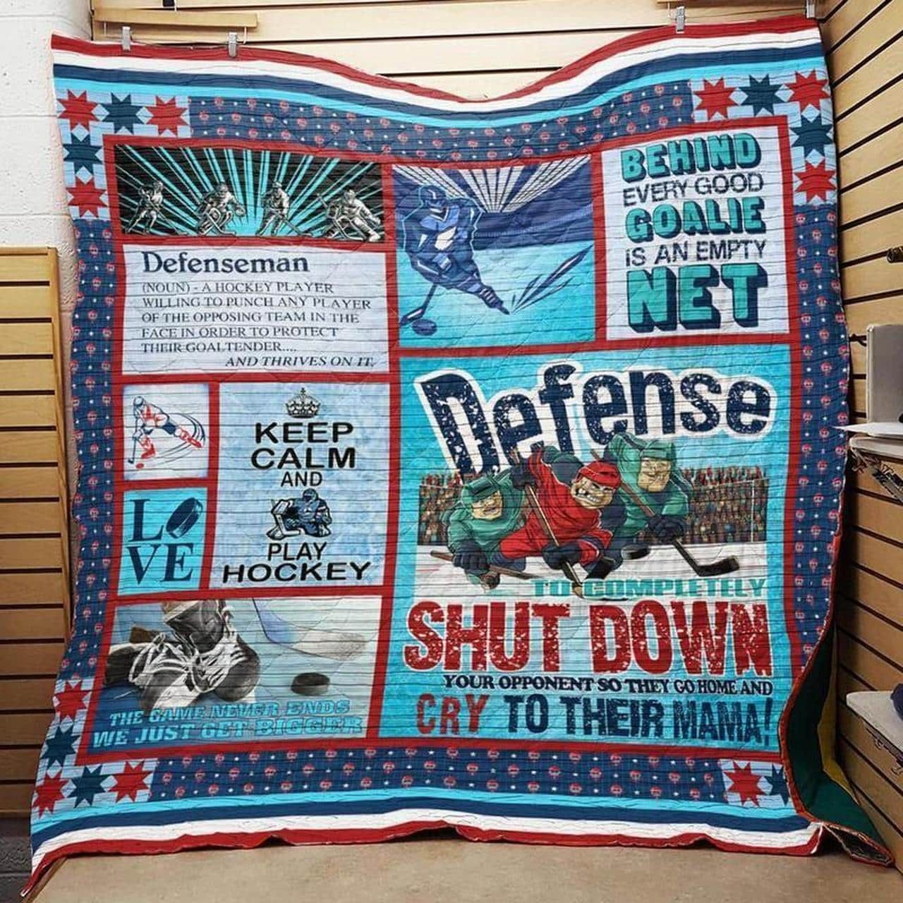 Mp1611 Hockey Cry To Their Mama Quilt Dhc16123847Dd