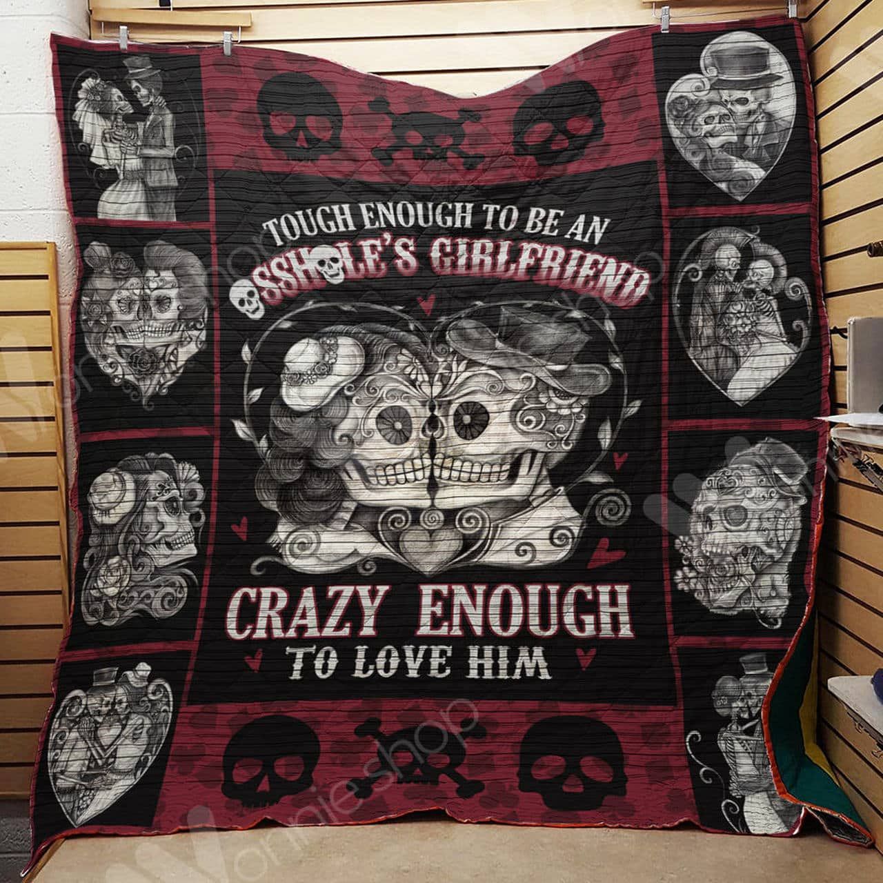 Mp1611 Sugar Skull Crazy Enough To Love Him Quilt Dhc16123843Dd