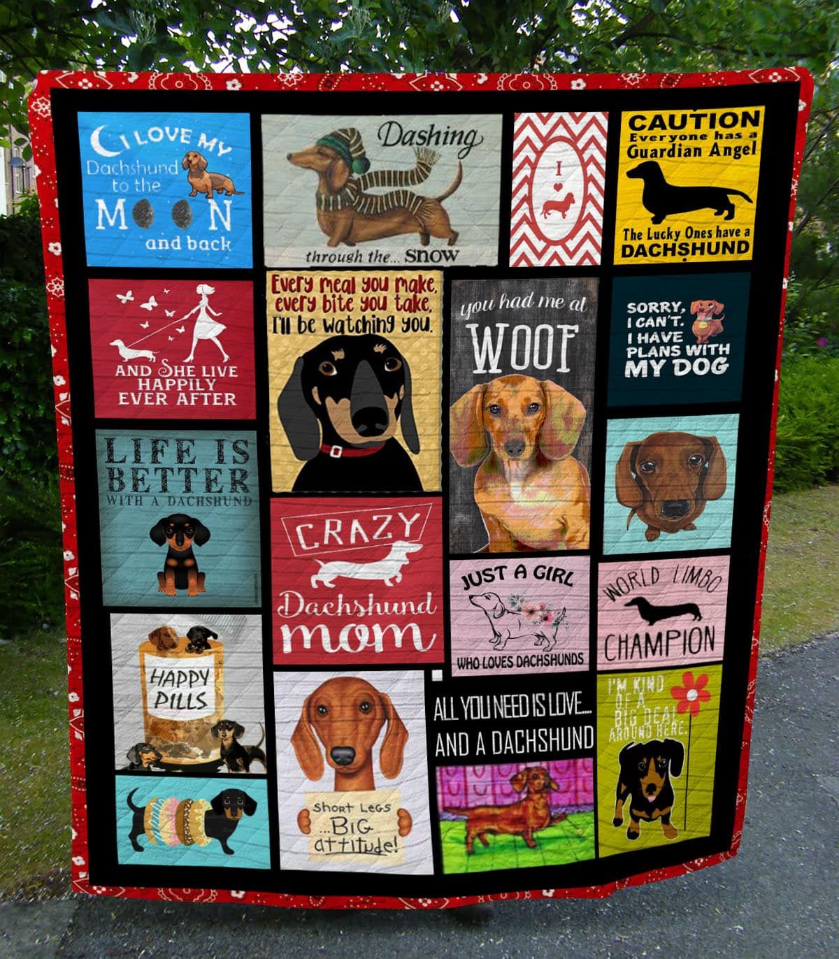 Mp1706 Dachshund World Limbo Champion Quilt Dhc16124536Dd