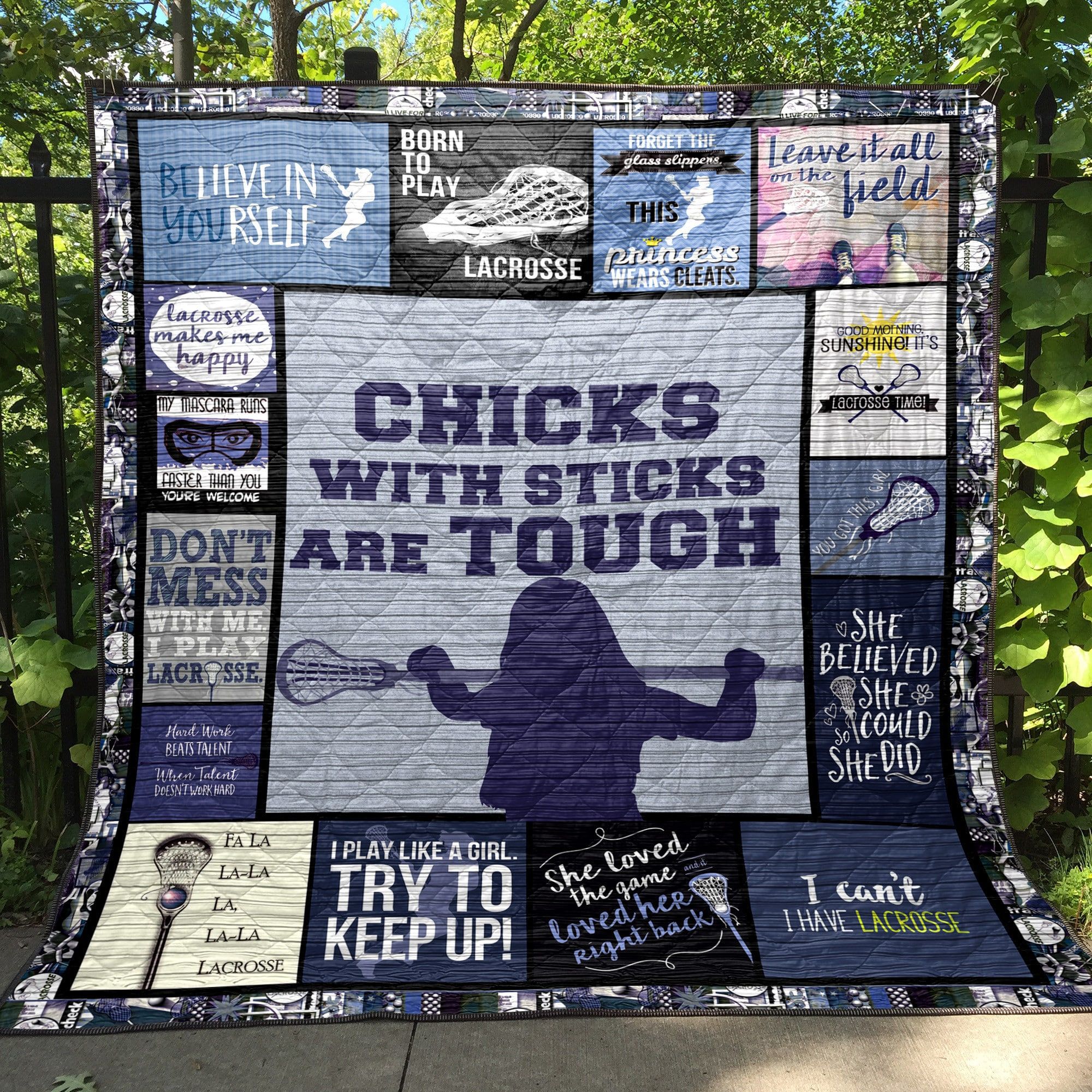 Mp1706 Lacrosse I Play Like A Girl Quilt Dhc16124535Dd