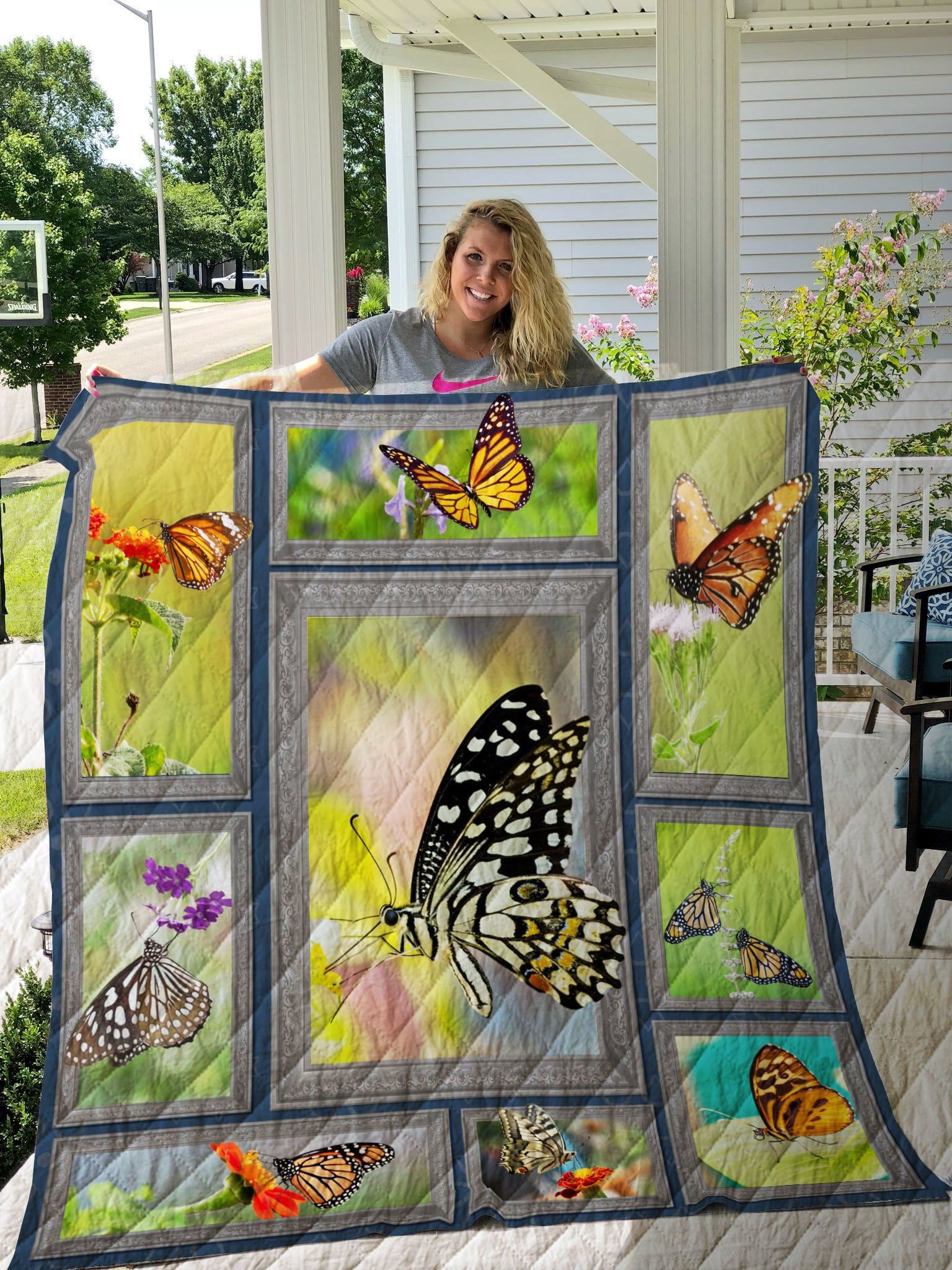 Mp1709 Butterfly Touch The Petals Quilt Dhc16123239Dd