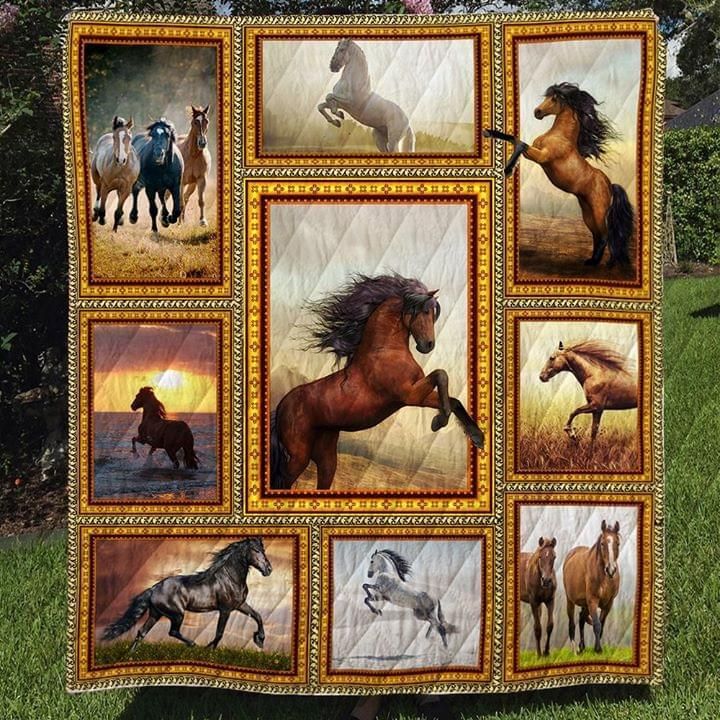 Mp1709 Horse Let Me Down Slowly Quilt Dhc16123229Dd