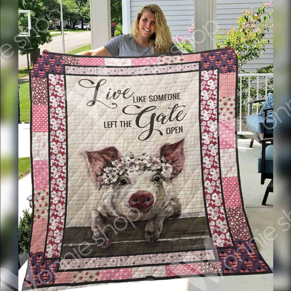 Mp1810 Pig Let Gate Open Quilt Dhc16124479Dd