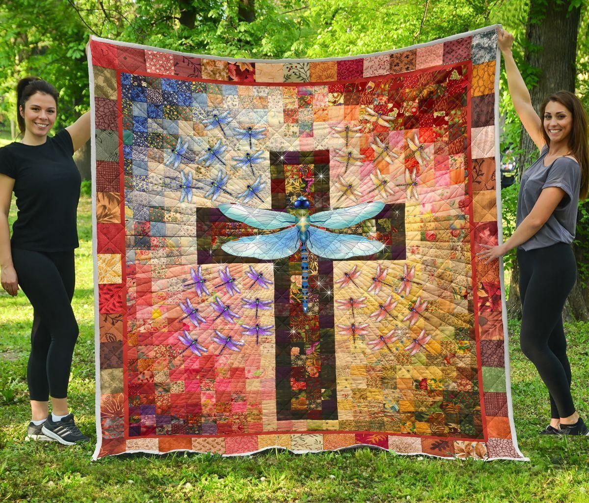 Mp1909 Dragonfly Love Cross Dragonfly Quilt Christmas Gift Dhc16122823Dd
