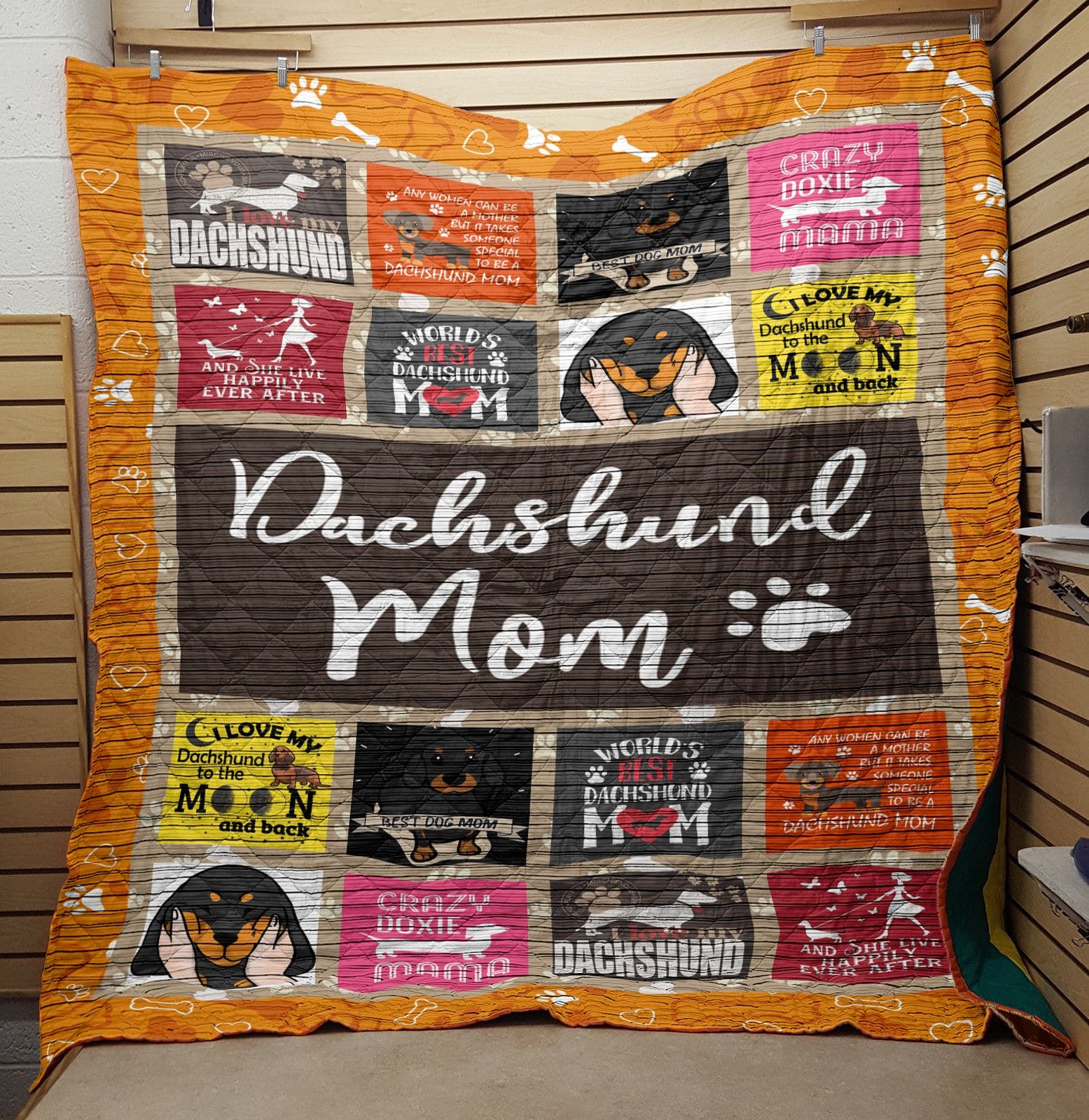 Mp1910 Dachshund Dachshund Mom Quilt Dhc16124453Dd