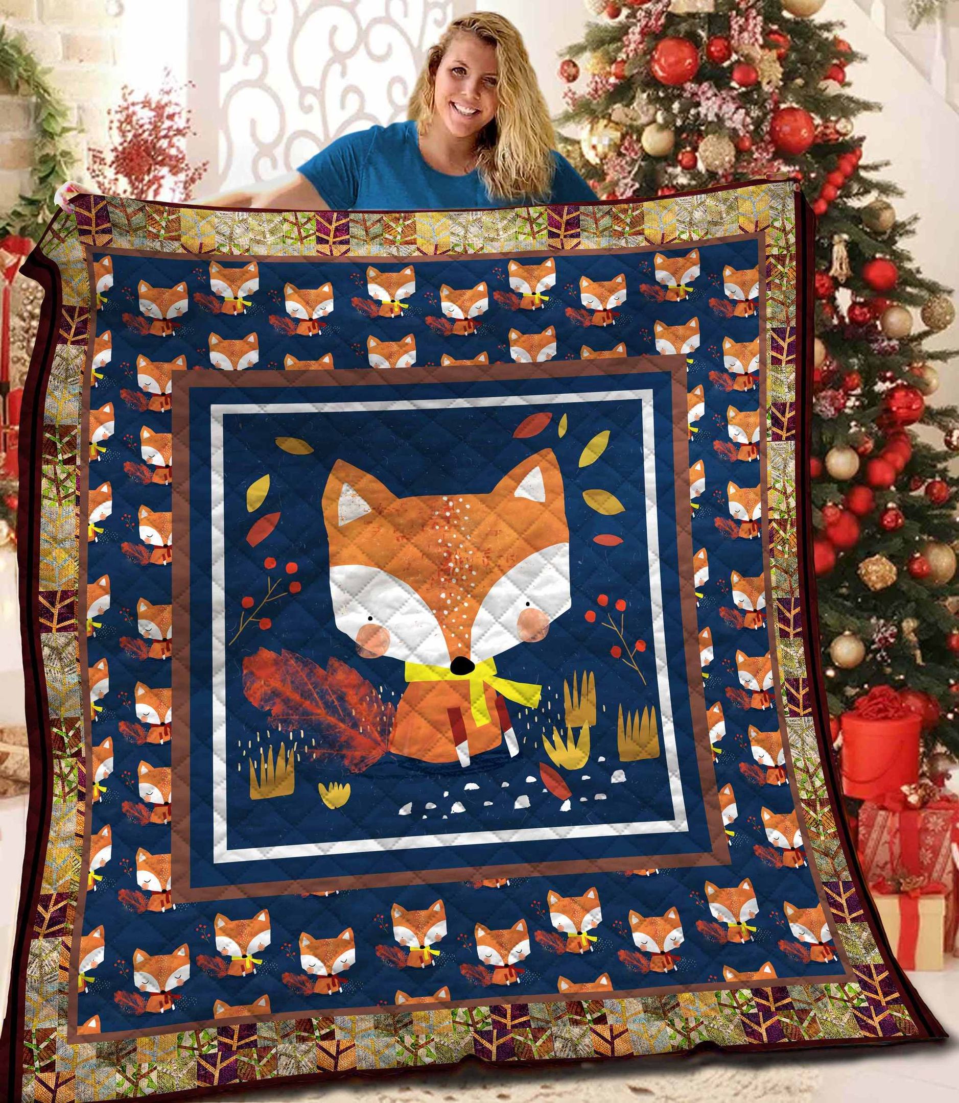 Mp2011 Fox Cute Little Fox Quilt Dhc16123668Dd
