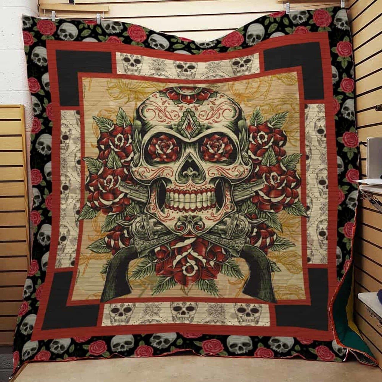 Mp2011 Sugar Skull Strong Skull Quilt Dhc16123672Dd