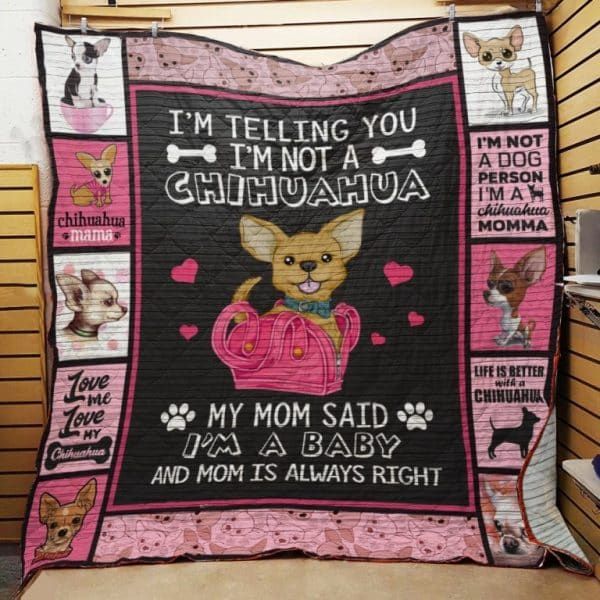 Mp2211 Chihuahua My Mom Is Right Quilt Dhc16123609Dd