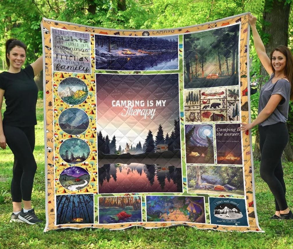 Mp2310 Camping Camping Is My Therapy Quilt Dhc16124380Dd