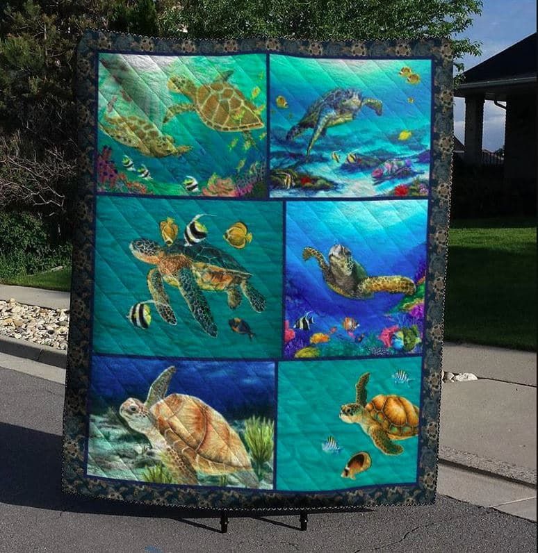Mp2310 Turtle Love The Green Ocean Quilt Dhc16124407Dd