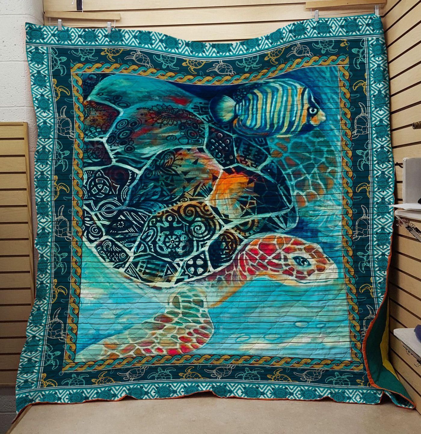 Mp2510 Turtle With My Friend Quilt Dhc16124335Dd