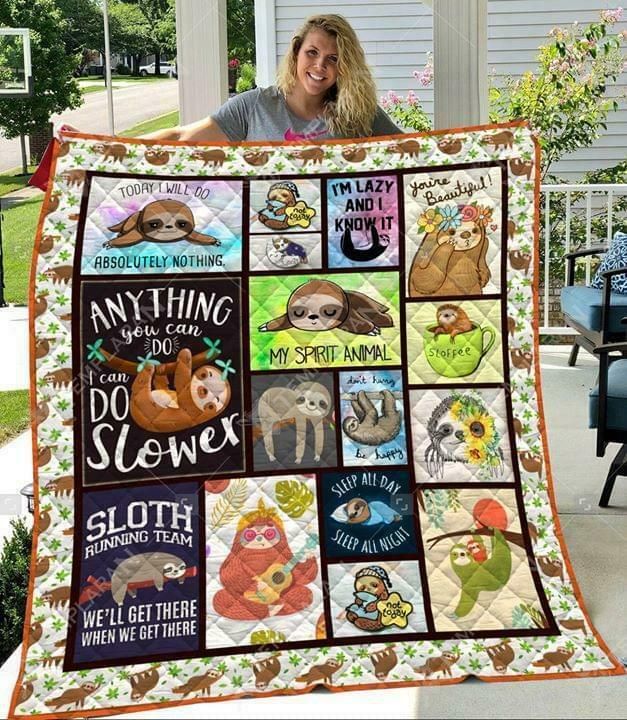 Mp2607 Sloth Im Lazy And I Know It Quilt Dhc16124854Dd