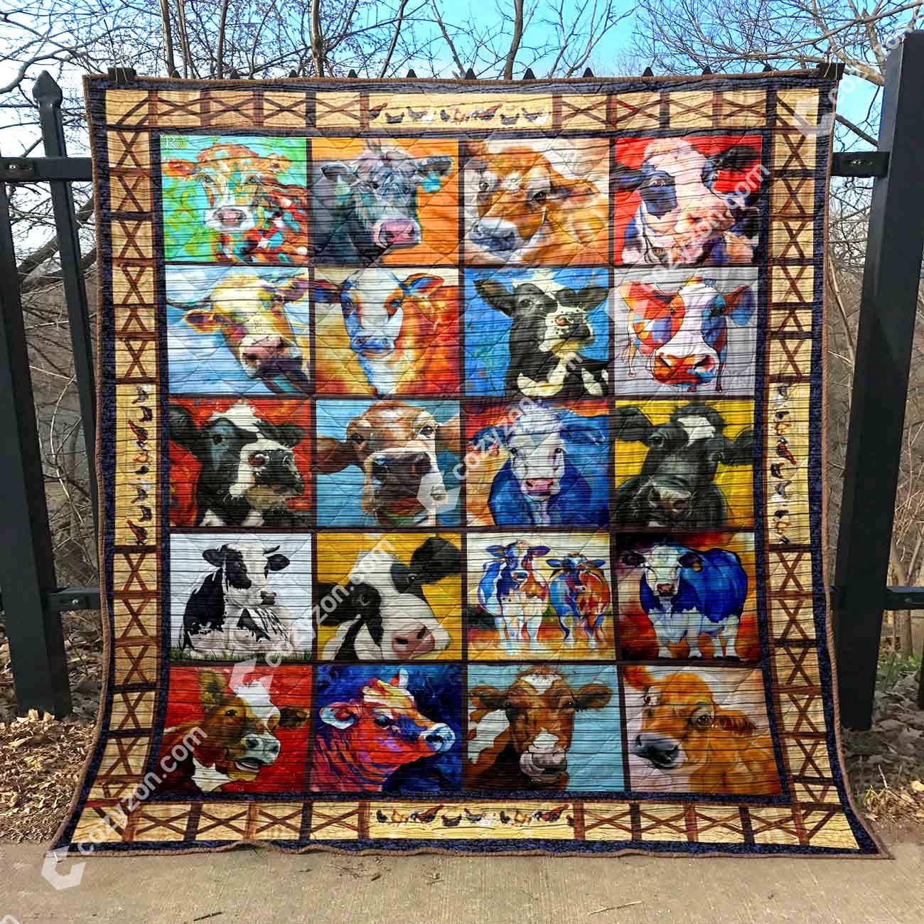 Mp2609 Cow Cow Painting Quilt Dhc16123206Dd