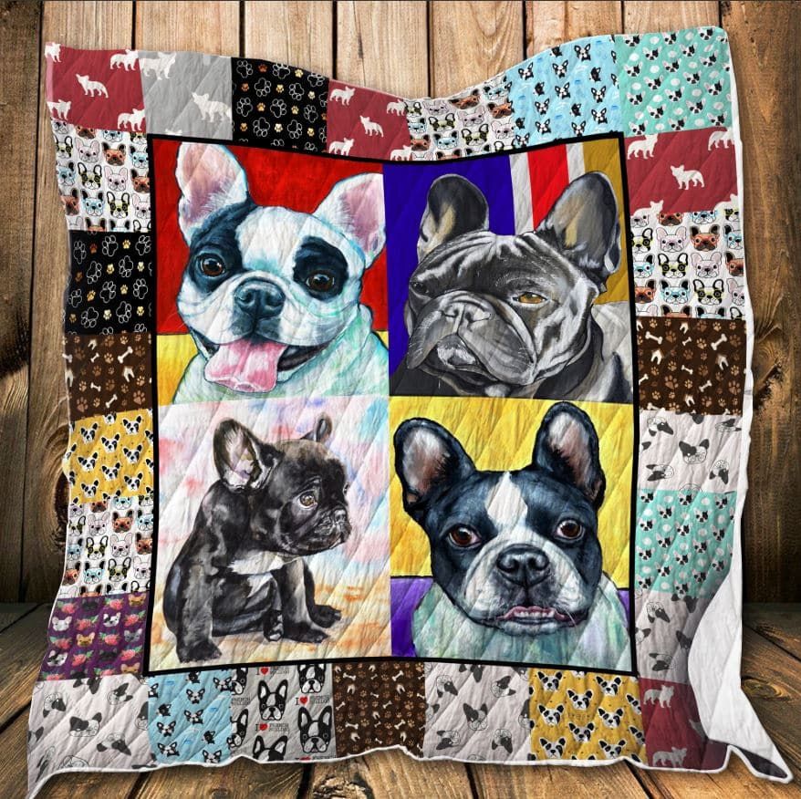 Mp2708 French Bulldog Meet My Friends Quilt Dhc16124842Dd