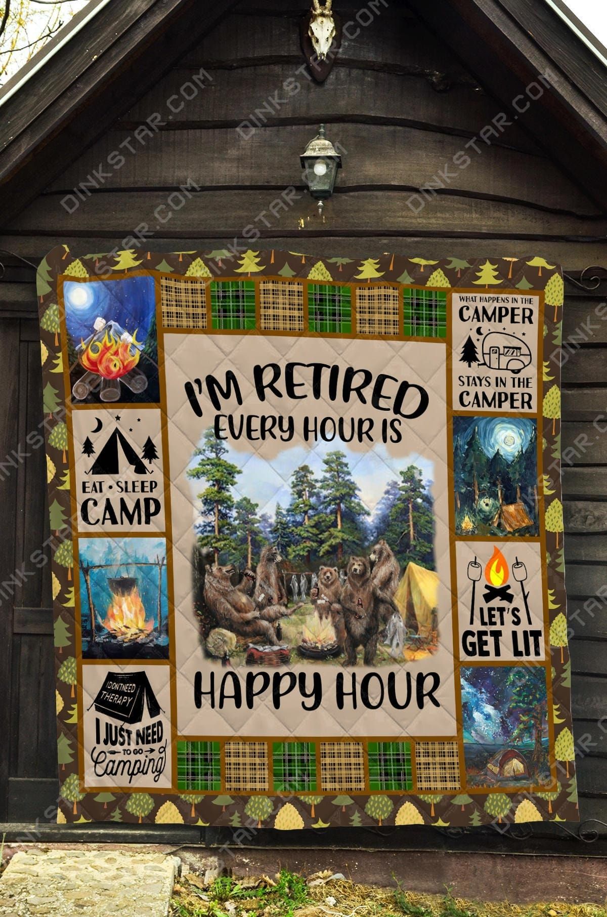 Mp2709 Camping Eat Sleep Camp Quilt Dhc16123133Dd