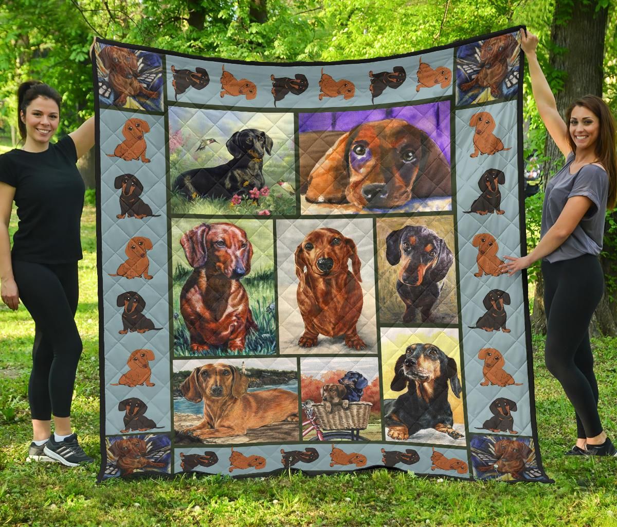 Mp2811 Dachshund My Joy Quilt Dhc16122349Dd