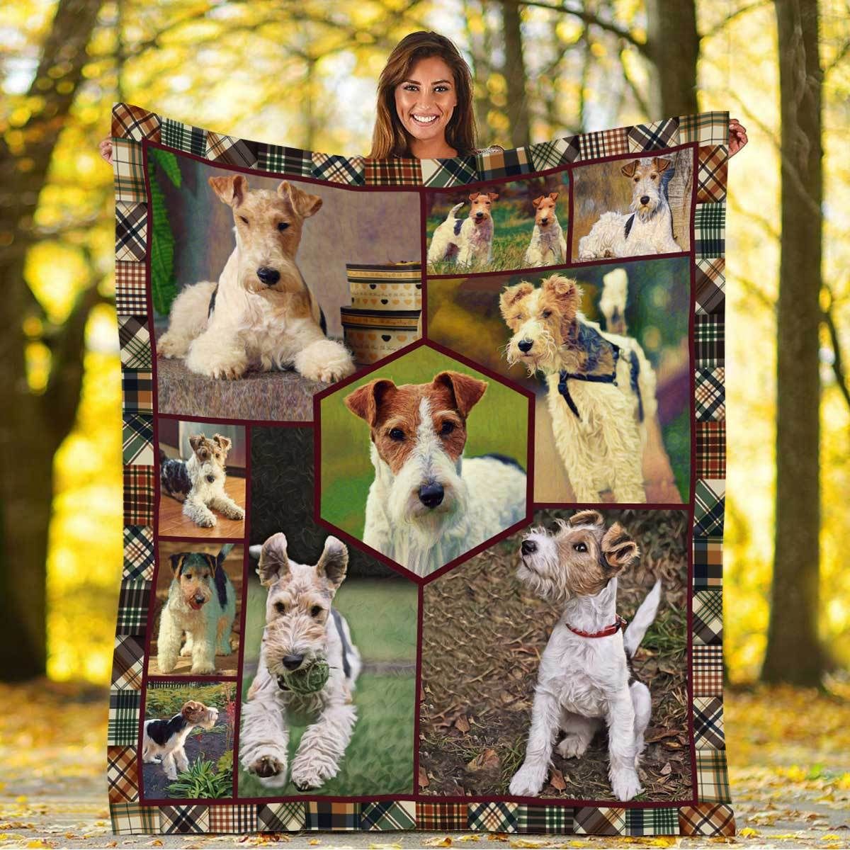 Mp2811 Fox Terrier I Love It Quilt Dhc16122352Dd