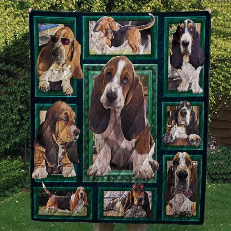 Mp3008 Basset Hound My Valentine Quilt Dhc16124764Dd