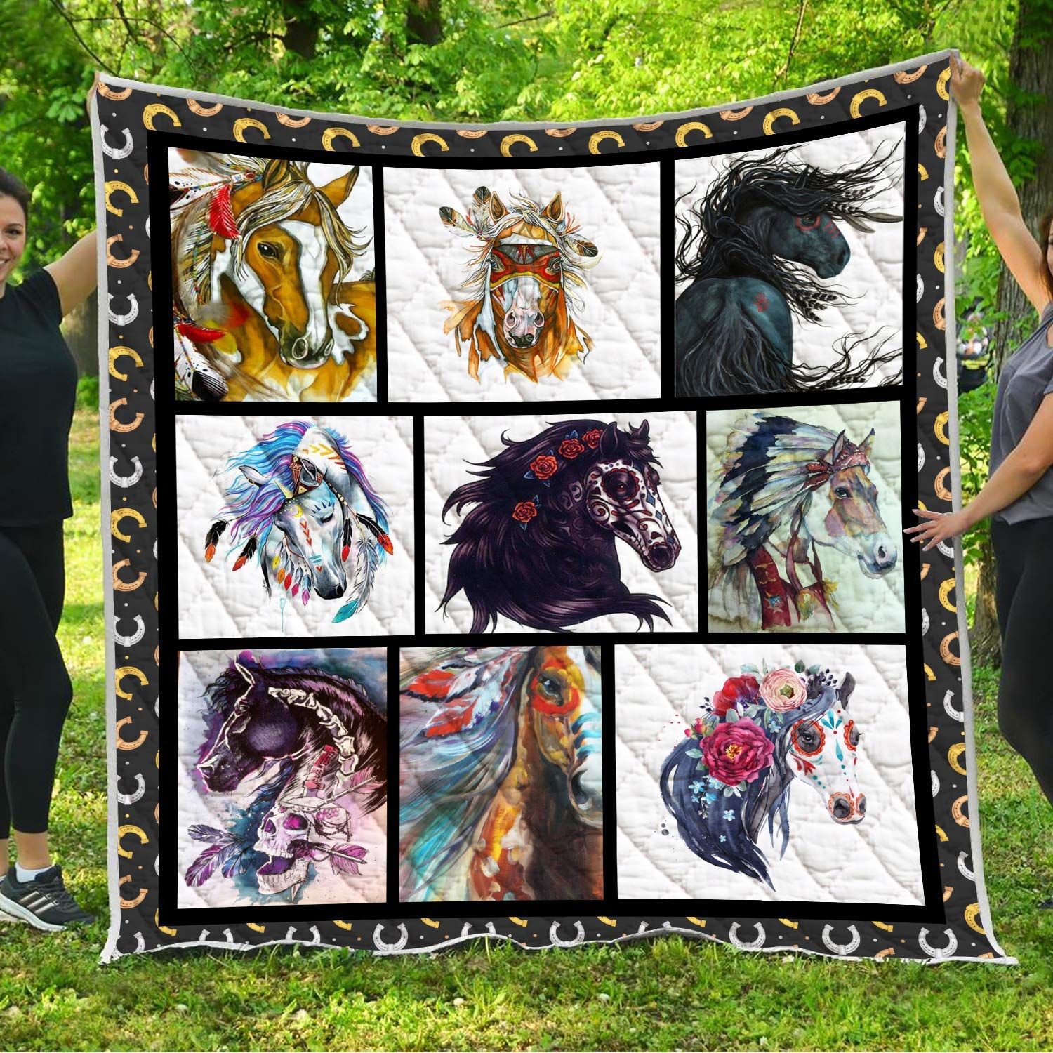Mp3008 Horse Stay There Freedom Quilt Dhc16124760Dd