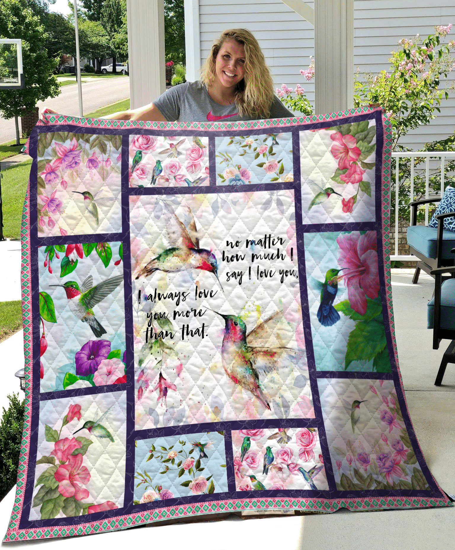 Mp3008 Hummingbird I Always Love You Quilt Dhc16124759Dd
