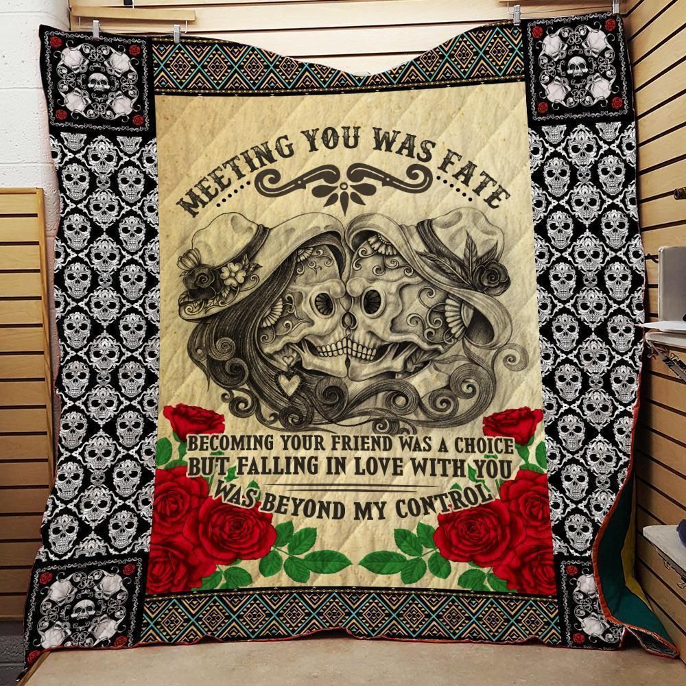 Mp3009 Sugar Skull Meeting You Was Fate Quilt Dhc16123068Dd