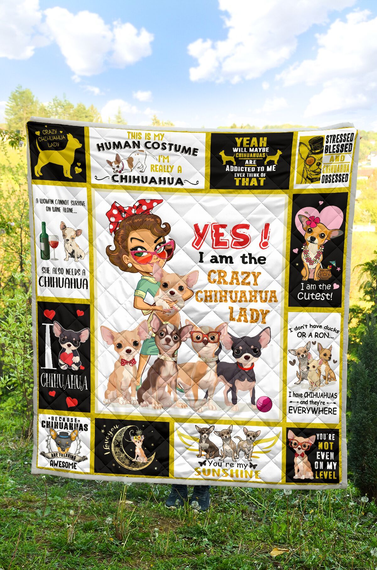 Mp3010 Chihuahua The Best Mommy Quilt Dhc16124201Dd