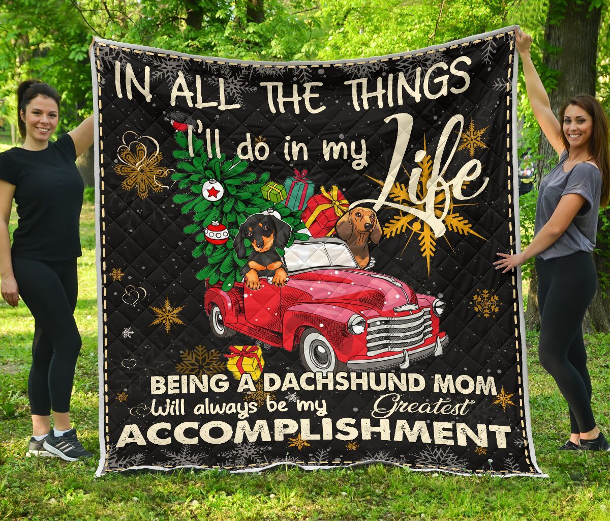 Mp3110 Dachshund Being A Dachshund Mom Quilt Dhc16124157Dd