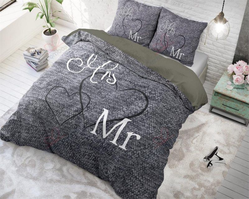 Mr And Mrs Heart Bedding Set