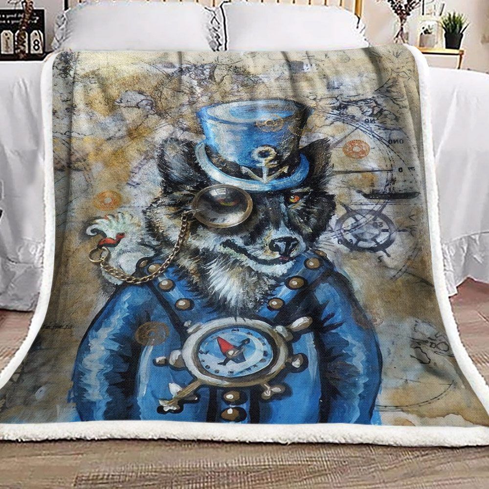 Mr. Sea Wolf Sherpa Fleece Blanket